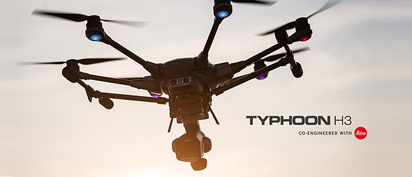 Представлен дрон Yuneec Typhoon H3 с дюймовой матрицей и оптикой от Leica